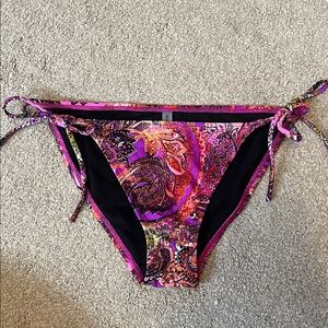 Victoria's Secret Pink and Black Bikini Bottom